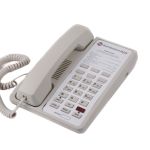 Bittel, 12 Series, Single Line Telephone with Speakerphone, 6 Guest Service Keys, Cream